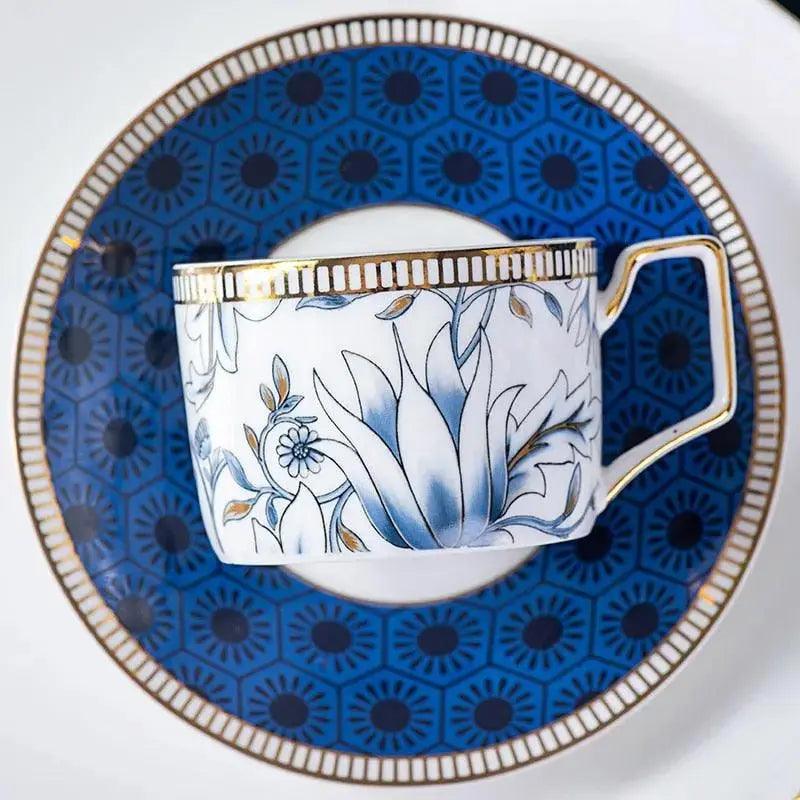 ​Théière universelle porcelaine magnolia bleu | Théières à la folie