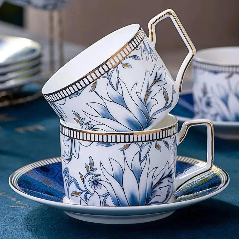 ​Théière universelle porcelaine magnolia bleu | Théières à la folie