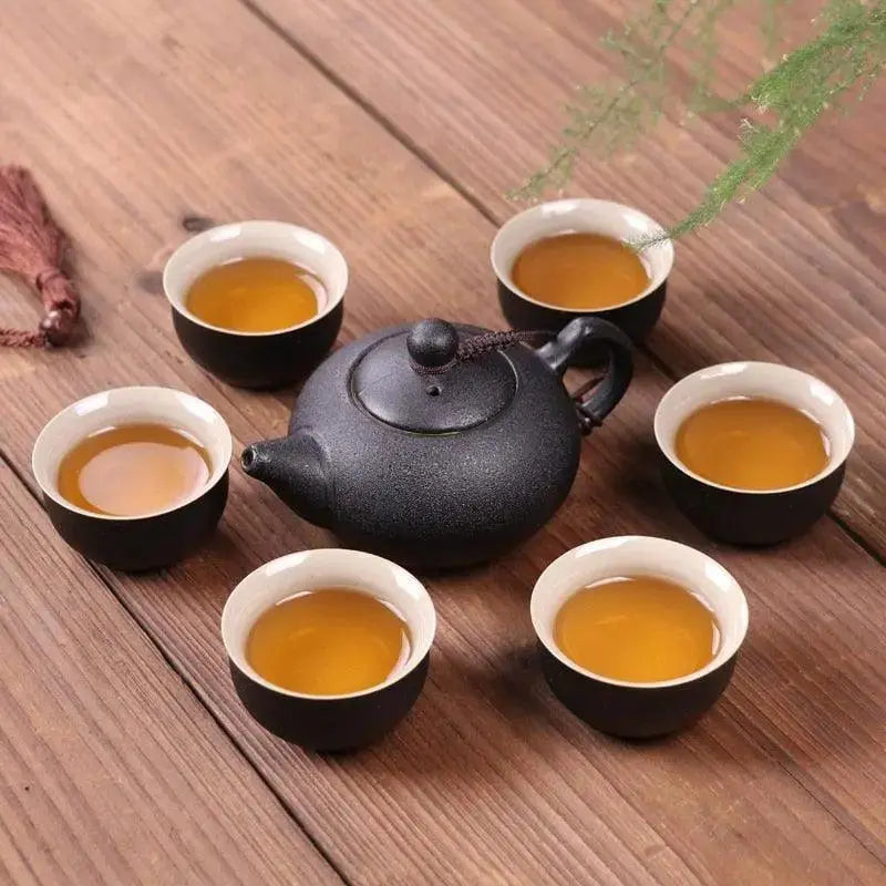 ​Services à thé noires céramique | Théières à la folie