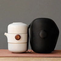 Thumbnail for ​Théière nomade en porcelaine à emporter + étui | Théières à la folie