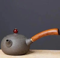 Thumbnail for ​Théière poterie japonaise manche long en bois | Théières à la folie